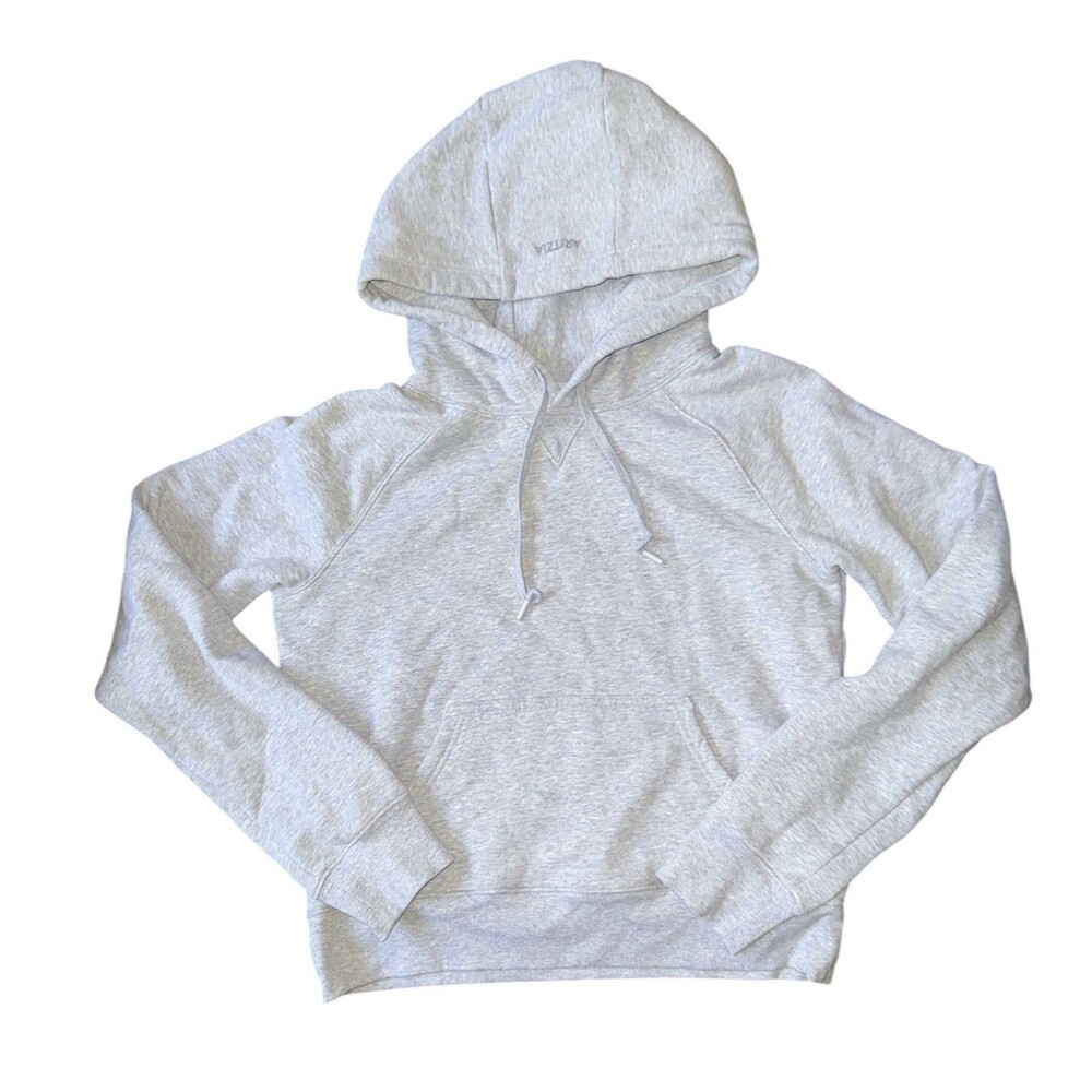 Aritzia Snug Fit Sweatfleece Gray Hoodie Medium Pre-owned EUC